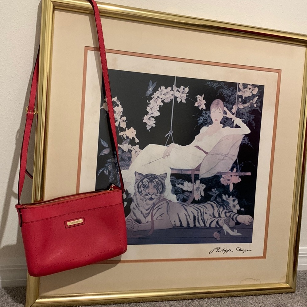 Red Calvin Klein purse